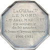 Jeton Le Nord compagnie d’assurances 1931