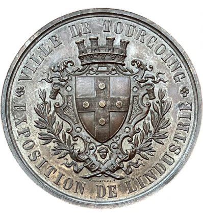 Visite de Napoléon III et d'Eugénie à Tourcoing pour l'exposition de l'Industrie 1853