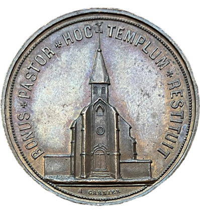 Napoléon III l'église de St Josse au val de Montreuil-sur-mer rendue au culte 1854