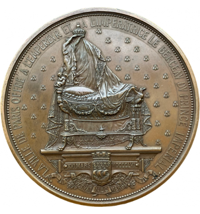 Napoléon III berceau du Prince Impérial offert par la ville de Paris 1856