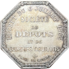 Jeton société de dépôts et de comptes courants 1863
