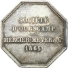 Jeton société d'Ourscamp, Mercier Meyer et cie 1865