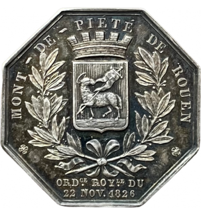 Jeton Napoléon I Mont-de-piété de Rouen 1847