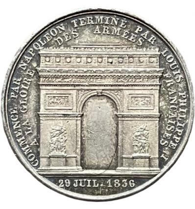 Louis Philippe I, inauguration de  l'Arc de triomphe 1836