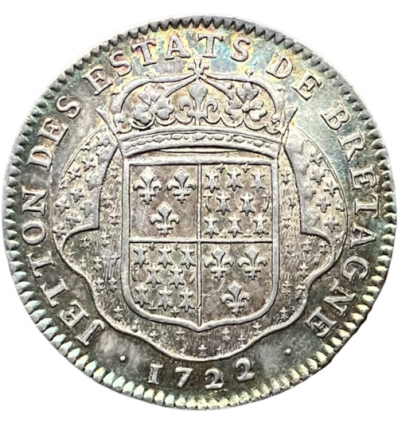 Jeton Louis XV Etats de Bretagne 1722