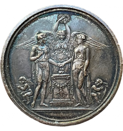 Premier Empire médaille de mariage par Andrieu s.d.