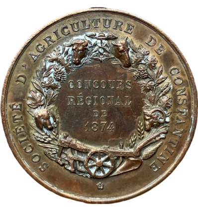 Colonies Françaises, société d'agriculture de Constantine ( Algérie ) 1874