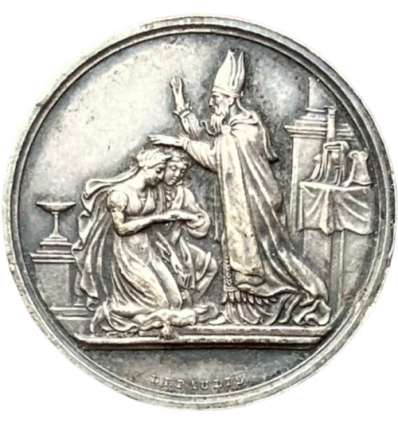 Médaille de mariage par Depaulis 1861