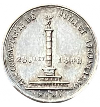Médaille inauguration de la colonne de Juillet 1840