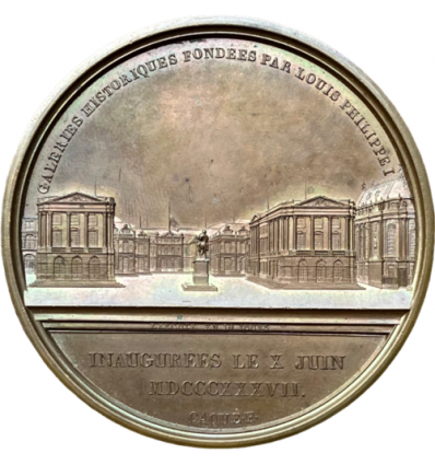 Médaille Louis-Philippe I galeries historiques du château de Versailles 1837