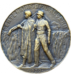 Médaille En Bronze "Deux Pigeons S'aimaient D'amour Tendre" Par Jean Vernon - Occasion, Décoration Ou Collection