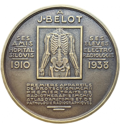 Médecine, hommage au Dr Joseph Belot par Jean Vernon 1938