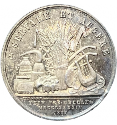 Jeton société d'agriculture, sciences et des arts de la Sarthe 1857