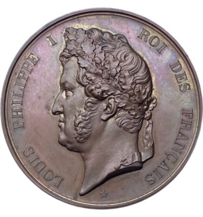 Louis-Philippe I ouverture à la circulation du pont de la Roche-Benard ( Morbihan ) 1839
