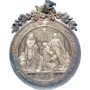 Médaille de baptême, première communion et confirmation 1880