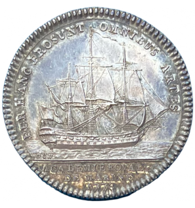 Jeton Louis XVI académie de Marine 1780