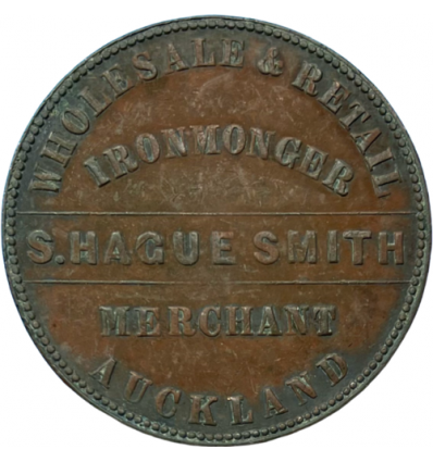 Australie, Tradesmen token, Auckland, Smith, S.Hague s.d.
