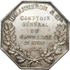 Jeton comptoir général d'escompte H. Ganneron & Cie 1843