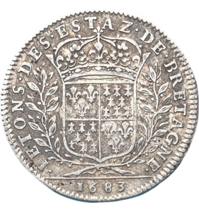 Jeton Louis XIV Etats de Bretagne ( Vitré ) 1683