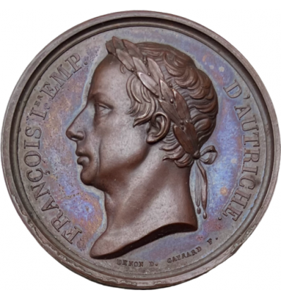 L'empereur François I d'Autriche visite la Monnaie des médailles 1814