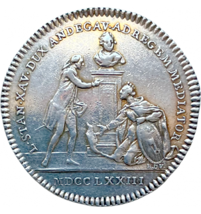 Jeton Louis-Stanislas-Xavier, duc d’Anjou 1773
