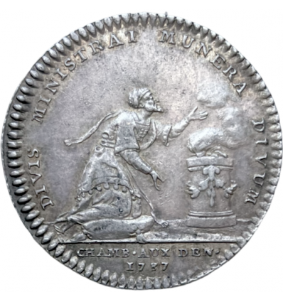 Jeton Louis XV chambre aux deniers 1737