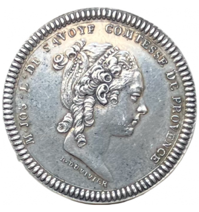 Jeton M-Jos. Louise de Savoie, comtesse de Provence et Louis-Stanislas-Xavier, duc d'Anjou s.d.