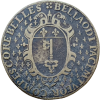 Jeton aux armes de Laurent Davy, receveur de ville d'Angers 1594