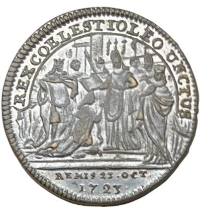 Jeton sacre de Louis XV à Reims 1723