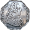 Jeton Louis XV commissaires-contrôleurs des bois à bâtir 1732
