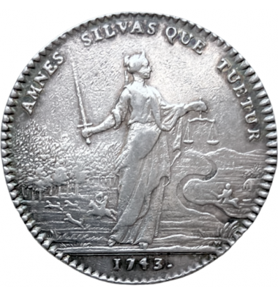Jeton Louis XV Eaux et Forêts 1743