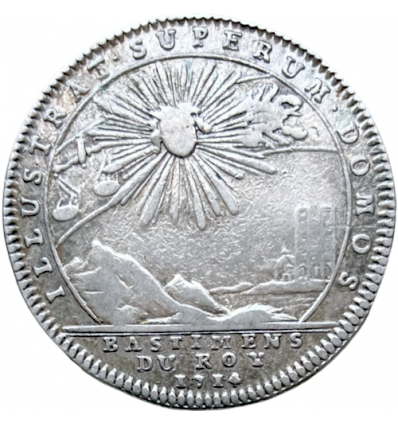 Jeton Louis XIV bâtiments du roi 1714