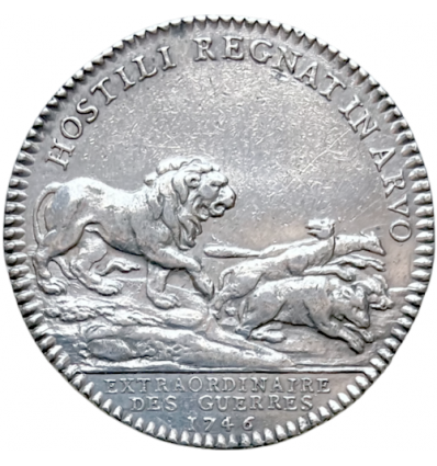 Jeton Louis XV extraordinaire des guerres 1746