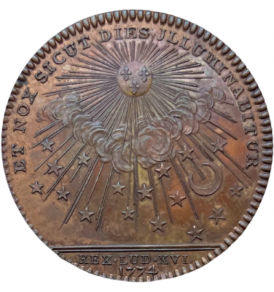Jeton Louis XVI " Et Nox Sicut Dies Illuminabitur " 1774
