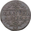 Jeton Notre-Dame de Paris, Manvel 1 denier 1634