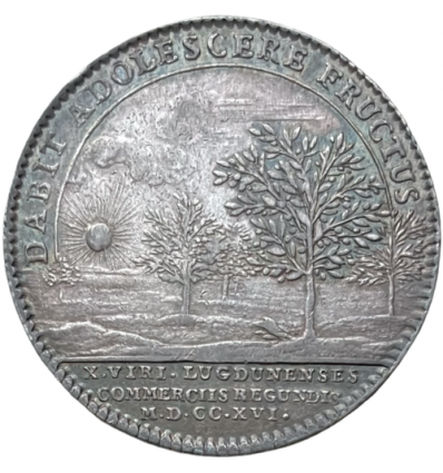 Jeton chambre de commerce de Lyon 1716
