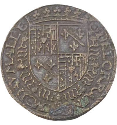 Lorraine, jeton aux armes de Claude II duc d'Aumale et de Louise de Brézé