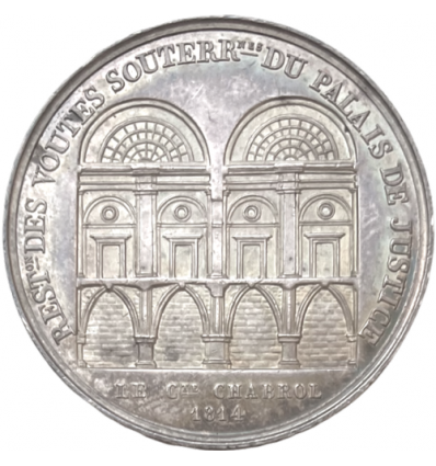 Louis XVIII restauration des voûtes souterraines du palais de Justice 1814