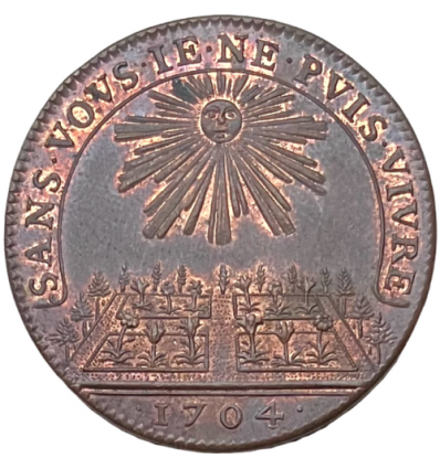 Jeton corporation des marchands brodeurs chasubliers 1704
