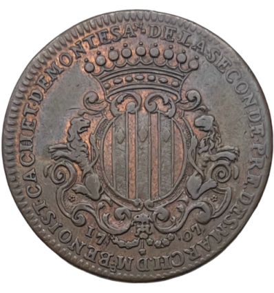 Jeton aux armes de Benoît Cachet de Montesan, prévôt des marchands de Lyon 1707