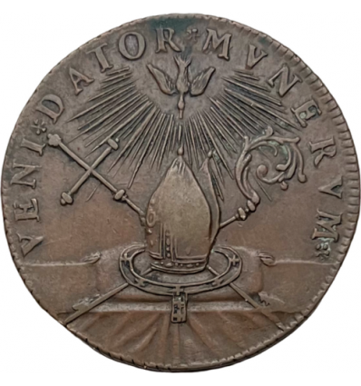 Flandre française, jeton ordination et sacre de l’archevêque de Cologne 1707