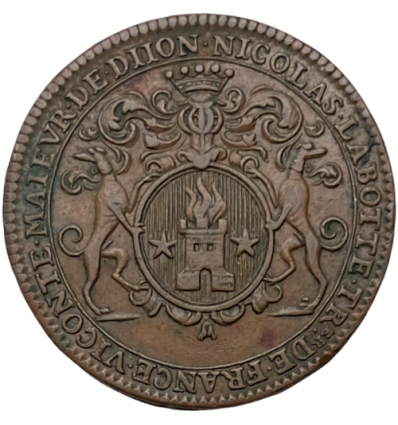 Jeton aux armes de Nicolas Labotte, maire de Dijon 1713