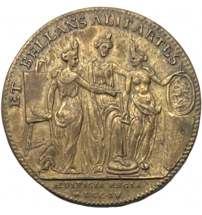 Jeton Louis XIV bâtiments du roi 1704