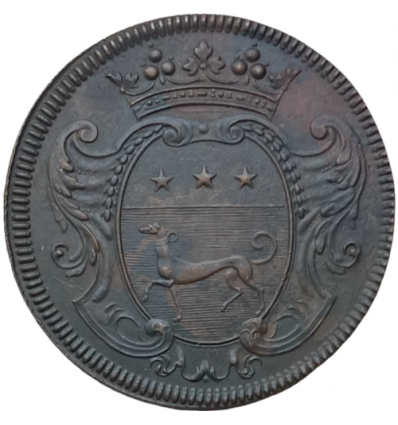 Noblesse d'IDF, jeton aux armes de Michel Chamillart, contrôleur général des finances  1699
