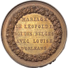 France-Belgique, mariage à Compiègne de Léopold I et Louise d'Orléans  1832