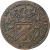 Bourgogne, jeton aux armes d'Étienne de La Mare, maire de Beaune 1676