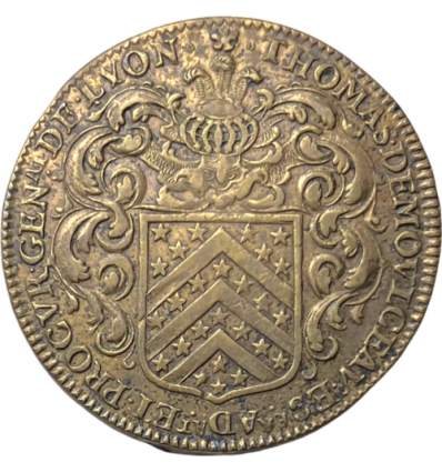 Lyonnais Jeton aux armes de Thomas de Moulceau, procureur général 1674