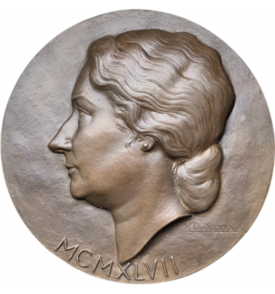 Portrait de femme par Maurice Delannoy 1957