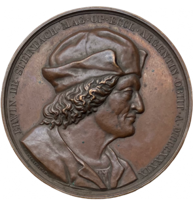 Louis Philippe I, Erwin de Steinbach, architecte de la cathédrale de Strasbourg 1834