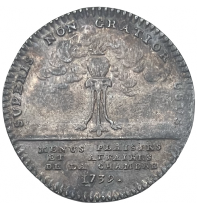 Jeton Louis XV menus plaisirs du roi 1739